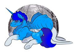 Size: 1404x972 | Tagged: safe, artist:snootsnooter, derpibooru import, oc, oc only, oc:frostbyte myrik, alicorn, digital art, gift art, simple background, solo, transparent background