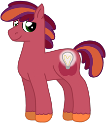 Size: 1020x1188 | Tagged: safe, artist:kindheart525, derpibooru import, oc, oc only, oc:discovery, earth pony, pony, kindverse, next generation, offspring, parent:big macintosh, parent:cheerilee, parents:cheerimac, simple background, solo, transparent background