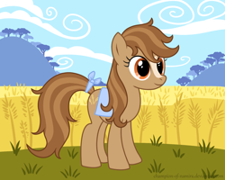 Size: 1500x1200 | Tagged: safe, artist:champion-of-namira, derpibooru import, oc, oc only, earth pony, pony, female, food, mare, solo, wheat