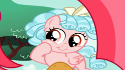 Size: 1920x1080 | Tagged: safe, artist:bigpurplemuppet99, artist:charleston-and-itchy, derpibooru import, edit, edited screencap, screencap, babs seed, cozy glow, pegasus, pony, marks for effort, babsglow, cozy glow is best facemaker, cozybetes, cute, female, female pov, foal, lesbian, offscreen character, pov, shipping, wrong aspect ratio