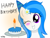 Size: 1024x768 | Tagged: safe, artist:xxxdavid09xxx, derpibooru import, oc, oc only, oc:winter white, pegasus, birthday, birthday cake, birthday gift, blushing, bust, cake, candle, female, fire, flower, flower in hair, food, mare, one eye closed, pegasus oc, plate, signature, simple background, solo, text, wink