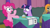 Size: 1920x1080 | Tagged: safe, derpibooru import, screencap, cranky doodle donkey, pinkie pie, twilight sparkle, twilight sparkle (alicorn), alicorn, earth pony, pony, a trivial pursuit, bell