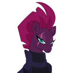 Size: 1767x1772 | Tagged: safe, artist:angelicmissmarie, derpibooru import, tempest shadow, bust, simple background, solo, transparent background, vector