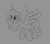 Size: 1280x1139 | Tagged: safe, artist:ryuyo, derpibooru import, princess flurry heart, alicorn, pony, black and white, grayscale, happy, monochrome, older, older flurry heart, sketch, smiling