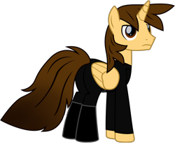 Size: 7290x6019 | Tagged: safe, artist:ejlightning007arts, derpibooru import, oc, oc:ej, alicorn, alicorn oc, clothes, crossover, jedi, male, simple background, stallion, star wars, transparent background, vector