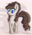 Size: 2086x2264 | Tagged: safe, artist:michinix, derpibooru import, oc, oc only, oc:connie bloom, earth pony, pony, blue eyes, brown hair, convention, curly hair, cute, ebc, ebc 2020, eurobronycon, eurobronycon 2020, female, looking at you, mare, mascot, simple background, smiling, solo, standing