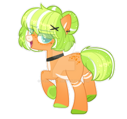 Size: 1280x1195 | Tagged: safe, artist:f-luffbutt, derpibooru import, oc, earth pony, pony, deviantart watermark, female, mare, obtrusive watermark, simple background, solo, transparent background, watermark