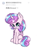 Size: 1080x1440 | Tagged: safe, artist:starflashing twinkle, derpibooru import, princess flurry heart, alicorn, :3, chinese, cute, simple background, sitting, solo, white background
