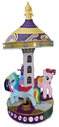 Size: 362x764 | Tagged: safe, derpibooru import, applejack, cheese sandwich, fluttershy, pinkie pie, rainbow dash, rarity, starlight glimmer, twilight sparkle, earth pony, pegasus, pony, unicorn, 1000 hours in ms paint, canterlot, carousel, kiddie ride