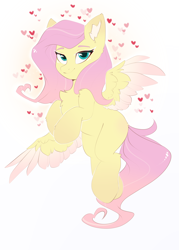 Size: 2500x3500 | Tagged: safe, artist:kebchach, derpibooru import, fluttershy, pegasus, pony, cute, shyabetes, solo