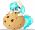 Size: 4630x4092 | Tagged: safe, artist:janelearts, derpibooru import, coco pommel, earth pony, chocolate chip cookies, cookie, cute, eating, food, nom, simple background, white background