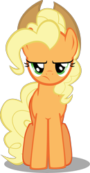 Size: 4125x7930 | Tagged: safe, alternate version, artist:mrkat7214, derpibooru import, applejack, pinkie pie, earth pony, pony, absurd resolution, alternate hairstyle, applejack is not amused, applejack's hat, applepie, cowboy hat, cute, female, hat, mare, not pinkie pie, pinkiejack, simple background, solo, transparent background, unamused, vector