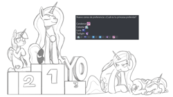 Size: 992x558 | Tagged: safe, artist:wild-thunder06, derpibooru import, princess cadance, princess celestia, princess luna, twilight sparkle, alicorn, pony, angry, crying, survey