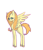 Size: 409x479 | Tagged: safe, artist:spectrumstrings, derpibooru import, oc, oc:orange creampie, pegasus, pony, blank flank, freckles, offspring, parent:big macintosh, parent:fluttershy, parents:fluttermac, pegasus oc, solo, spread wings, wings