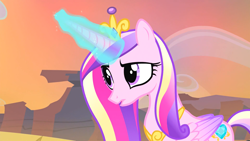 Size: 1920x1080 | Tagged: safe, derpibooru import, screencap, princess cadance, alicorn, pony, three's a crowd, magic, solo, telekinesis