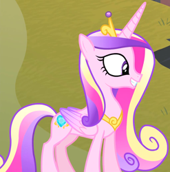 Size: 1812x1833 | Tagged: safe, derpibooru import, screencap, princess cadance, alicorn, pony, three's a crowd, cropped, solo