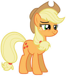 Size: 5746x6750 | Tagged: safe, artist:estories, derpibooru import, applejack, earth pony, pony, absurd resolution, applejack's hat, cowboy hat, female, hat, simple background, smiling, solo, stetson, transparent background, vector