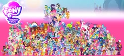 Size: 2048x937 | Tagged: safe, artist:thunderclumsy, derpibooru import, apple bloom, applejack, arizona cow, carrot cake, coco pommel, coloratura, cup cake, fizzlepop berrytwist, flash magnus, fluttershy, gallus, king sombra, lighthoof, meadowbrook, mean applejack, mean fluttershy, mean pinkie pie, mean rainbow dash, mean rarity, mean twilight sparkle, mistmane, ocellus, oleander, paprika paca, pinkie pie, pom lamb, pound cake, princess ember, princess skystar, pumpkin cake, queen chrysalis, queen novo, rainbow dash, rarity, rockhoof, saffron masala, sandbar, scootaloo, shimmy shake, silverstream, smolder, somnambula, sphinx (character), spike, star swirl the bearded, storm king, sunset shimmer, sweetie belle, tempest shadow, tianhuo, twilight sparkle, vapor trail, velvet reindeer, wind sprint, yona, alicorn, changeling, changeling queen, dragon, earth pony, pegasus, pony, sphinx, unicorn, them's fightin' herds, my little pony: the movie, the mean 6, alternate hairstyle, cake twins, clone, community related, cutie mark crusaders, everyone is here, everypony, fluttergoth, future, hipstershy, mane seven, mane six, mean six, older, older applejack, older fluttershy, older mane seven, older mane six, older pinkie pie, older rainbow dash, older rarity, older spike, older twilight, pillars of equestria, royal family, self ponidox, severeshy, siblings, student six, twins, wonderbolts