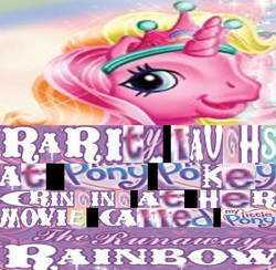 Size: 1024x998 | Tagged: safe, derpibooru import, editor:logan jones, rarity (g3), g3, the runaway rainbow, caption, expand dong, image macro, meme, pony pokey (youtuber), shitposting