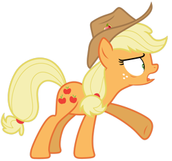 Size: 1280x1191 | Tagged: safe, artist:estories, derpibooru import, applejack, earth pony, pony, simple background, solo, transparent background, vector