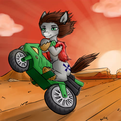 Size: 4000x4000 | Tagged: safe, artist:dark_nidus, derpibooru import, oc, oc:whirly windmills, motocycle, steppe