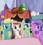 Size: 259x270 | Tagged: safe, derpibooru import, screencap, amethyst star, cornsilk, dawn sunrays, minuette, sparkler, earth pony, pony, my little pony: the movie, background pony, cropped, female, food, happy, mare, unnamed character, unnamed pony