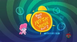 Size: 913x509 | Tagged: safe, derpibooru import, screencap, pinkie pie, earth pony, pony, my little pony: pony life, pinkie pie: hyper-helper, spoiler:pony life s01e06, title card