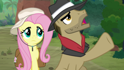 Size: 1920x1080 | Tagged: safe, derpibooru import, screencap, biff, fluttershy, pegasus, pony, daring doubt, henchmen