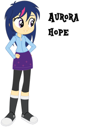 Size: 1280x1757 | Tagged: safe, artist:lhenao, derpibooru import, oc, oc only, oc:aurora hope, human, equestria girls, cutie mark, next generation, offspring, parent:flash sentry, parent:twilight sparkle, parents:flashlight, simple background, solo, transparent background