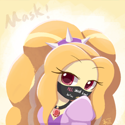 Size: 800x800 | Tagged: safe, artist:howxu, derpibooru import, adagio dazzle, equestria girls, coronavirus, covid-19, female, mask, solo