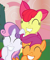 Size: 561x670 | Tagged: safe, derpibooru import, screencap, apple bloom, scootaloo, sweetie belle, hearts and hooves day (episode), adorabloom, cropped, cute, cutealoo, cutie mark crusaders, diasweetes