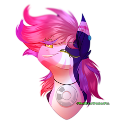 Size: 2600x2600 | Tagged: safe, artist:redheartponiesfan, derpibooru import, oc, oc:dizzy dusk, pony, bust, female, high res, mare, portrait, simple background, solo, transparent background