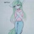 Size: 1080x1080 | Tagged: safe, artist:nickellmollibden134, derpibooru import, oc, oc only, anthro, earth pony, arm hooves, choker, clothes, earth pony oc, female, graph paper, pants, shirt, solo, text, traditional art