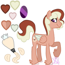 Size: 1000x1000 | Tagged: safe, artist:chelseawest, derpibooru import, oc, oc:creme puff, pegasus, pony, male, simple background, solo, stallion, transparent background, two toned wings, wings