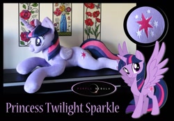 Size: 1280x891 | Tagged: safe, artist:purplenebulastudios, derpibooru import, twilight sparkle, twilight sparkle (alicorn), alicorn, pony, irl, life size, photo, plushie, solo