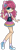 Size: 1280x3154 | Tagged: safe, artist:fantarianna, derpibooru import, pinkie pie, human, bracelet, clothes, converse, female, hair ornament, hair ribbon, humanized, jewelry, looking at you, one eye closed, shoes, simple background, skirt, smiling, smiling at you, sneakers, socks, solo, transparent background, victory sign, wink