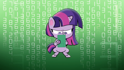 Size: 1920x1080 | Tagged: safe, derpibooru import, screencap, twilight sparkle, twilight sparkle (alicorn), alicorn, pony, a camping we will go, my little pony: pony life, spoiler:pony life s01e15, calculator, fancy mathematics, math, solo, the matrix