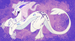 Size: 2806x1540 | Tagged: safe, artist:iheyyasyfox, derpibooru import, oc, draconequus, hybrid, interspecies offspring, offspring, parent:discord, parent:rarity, parents:raricord, solo