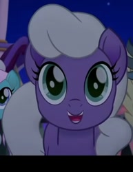 Size: 366x474 | Tagged: safe, derpibooru import, screencap, pony, my little pony: the movie, background pony, cheering, cropped, female, happy, mare, smiling, unnamed character, unnamed pony