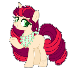 Size: 1024x986 | Tagged: safe, artist:lazuli, artist:yourrdazzle, derpibooru import, oc, pony, unicorn, female, magical lesbian spawn, mare, offspring, parent:applejack, parent:rarity, parents:rarijack, simple background, solo, transparent background