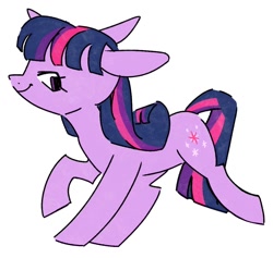 Size: 1068x1011 | Tagged: safe, artist:mikey_pony, derpibooru import, twilight sparkle, unicorn twilight, pony, unicorn, female, mare, profile, simple background, smiling, solo, white background