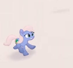 Size: 298x276 | Tagged: safe, derpibooru import, screencap, earth pony, pony, my little pony: the movie, background pony, bird's eye view, canterlot, cropped, female, mare, running, scared, solo, unnamed character, unnamed pony