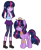 Size: 1280x1551 | Tagged: safe, artist:fantarianna, derpibooru import, twilight sparkle, twilight sparkle (alicorn), alicorn, pony, equestria girls, boots, clothes, crown, hands behind back, high heel boots, high heels, human and pony, human ponidox, jewelry, looking at you, necklace, necktie, regalia, self ponidox, shoes, simple background, transparent background, twolight