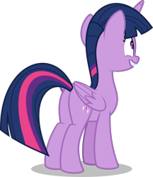 Size: 3449x4000 | Tagged: safe, artist:orin331, derpibooru import, twilight sparkle, twilight sparkle (alicorn), alicorn, pony, butt, creepy, creepy smile, female, grin, mare, plot, simple background, smiling, solo, transparent background, twibutt