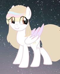 Size: 566x701 | Tagged: safe, artist:lacey.wonder, derpibooru import, oc, oc only, pegasus, pony, eyelashes, night, pegasus oc, smiling, stars, wings