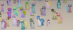 Size: 313x132 | Tagged: safe, derpibooru import, screencap, cornsilk, earth pony, pony, unicorn, my little pony: the movie, background pony, canterlot, cropped, female, filly, male, mare, offscreen character, stallion, unnamed character, unnamed pony