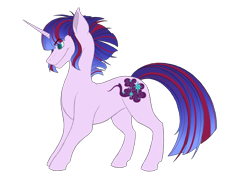 Size: 4409x3177 | Tagged: safe, artist:theheioslair, derpibooru import, oc, oc only, pony, unicorn, horn, magical lesbian spawn, male, next generation, offspring, parent:tempest shadow, parent:twilight sparkle, parents:tempestlight, simple background, solo, stallion, transparent background, unicorn oc