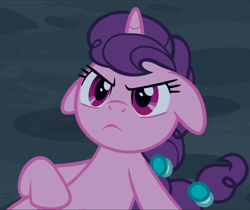 Size: 1116x939 | Tagged: safe, derpibooru import, screencap, sugar belle, hard to say anything, angry, cropped, cute, floppy ears, madorable, solo, sugar belle is not amused, sugarbetes