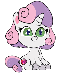 Size: 1000x1000 | Tagged: safe, artist:sweetai belle, derpibooru import, sweetie belle, my little pony: pony life, cute, diasweetes, simple background, transparent background