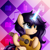 Size: 3000x3000 | Tagged: safe, artist:aldobronyjdc, derpibooru import, oc, oc only, oc:melody verve, unicorn, base used, cute, cutie mark, female, guitar, happy, magic, music notes, musical instrument, playing guitar, simple background, sitting, solo, text